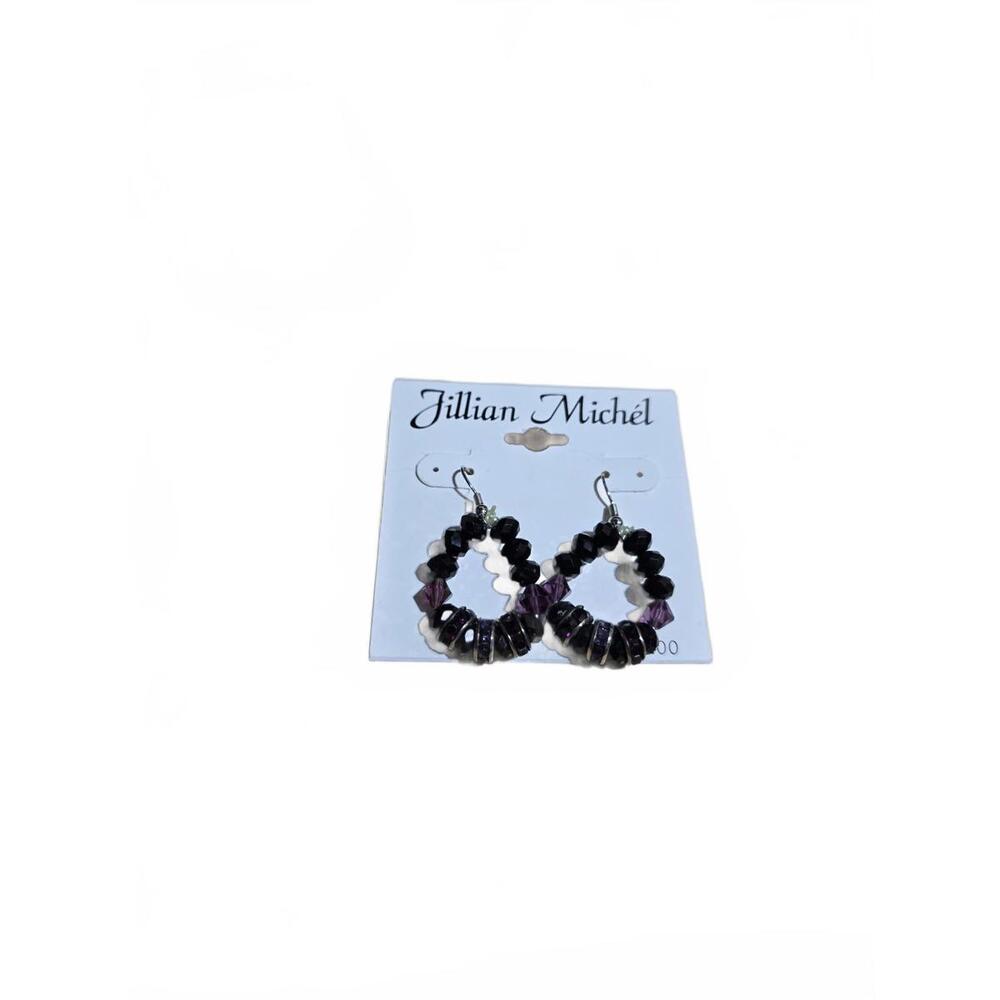 Jillian Michel Beaded Hoop Earrings